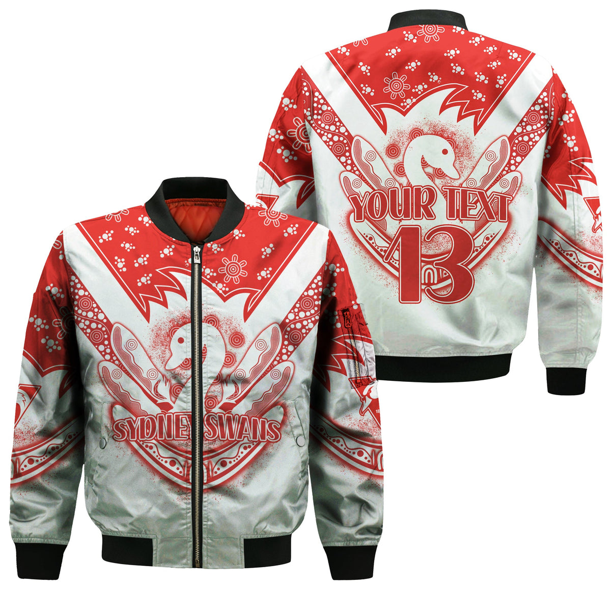 custom-text-and-number-swans-football-bomber-jacket-est-1874-aboriginal-boomerang-sydney-bloods