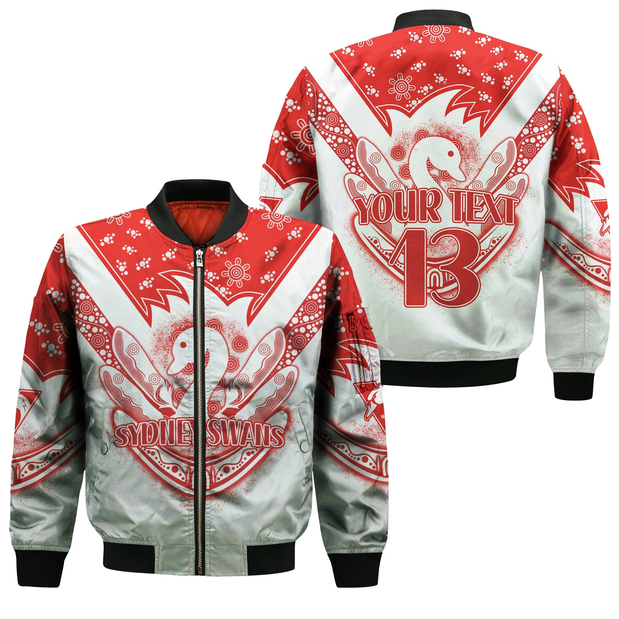 custom-text-and-number-swans-football-bomber-jacket-est-1874-aboriginal-boomerang-sydney-bloods