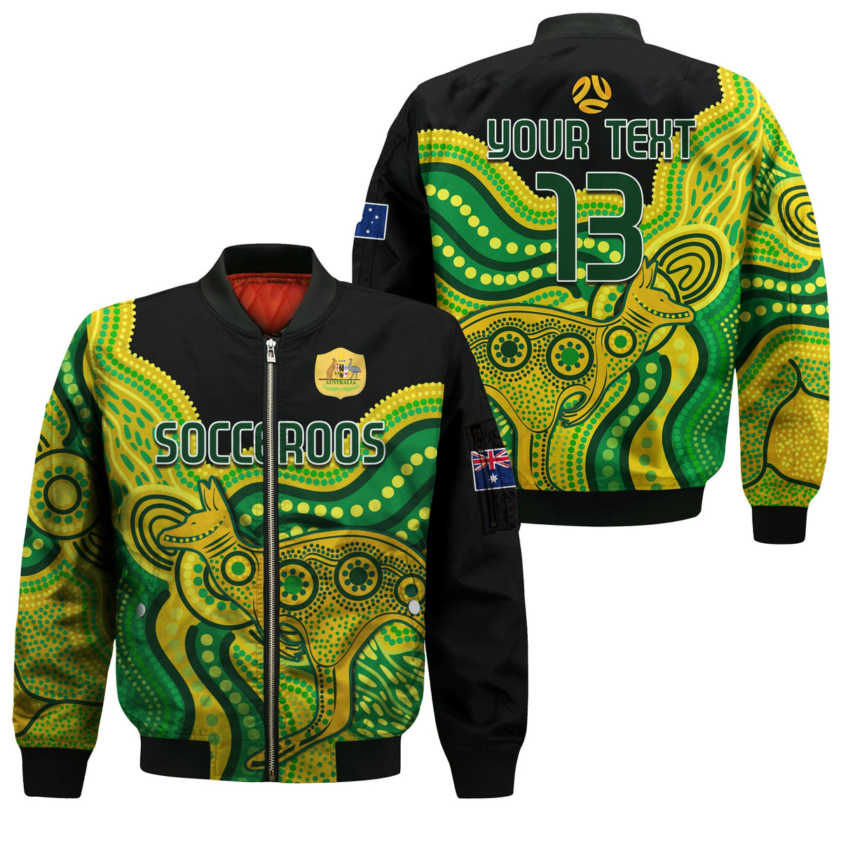 custom-text-and-number-australia-soccer-bomber-jacket-world-cup-football-2022-socceroos-we-are-champions