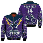 custom-text-and-number-melbourne-storm-rugby-bomber-jacket-indigenous-boomerang-gradient-style