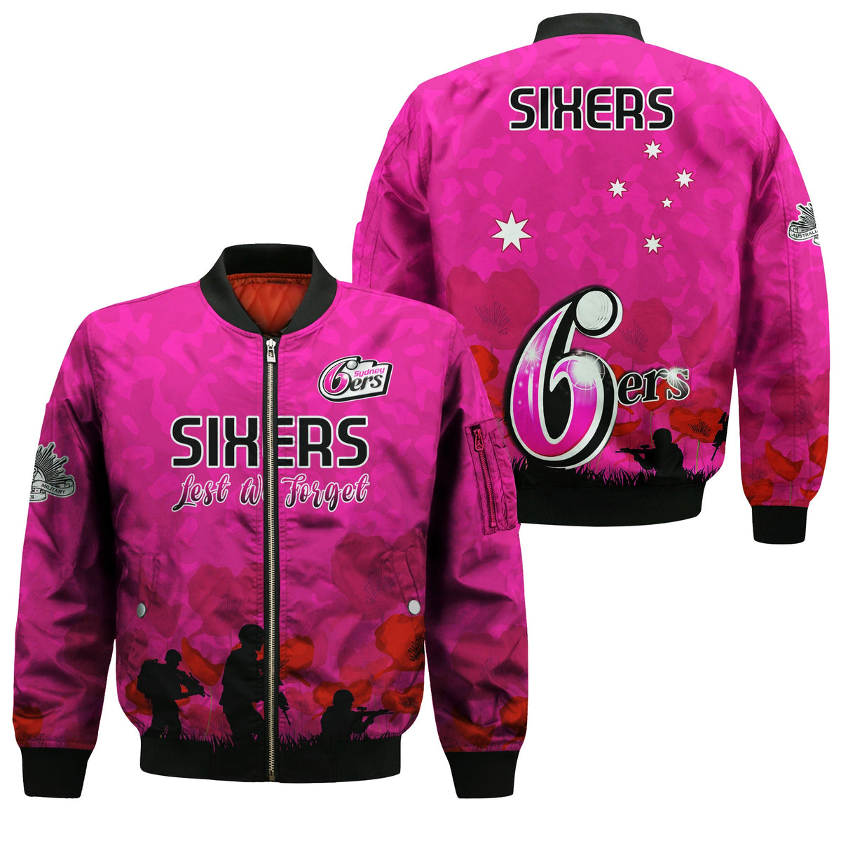 sydney-sixers-cricket-bomber-jacket-anzac-day-camouflage-poppy-lest-we-forget