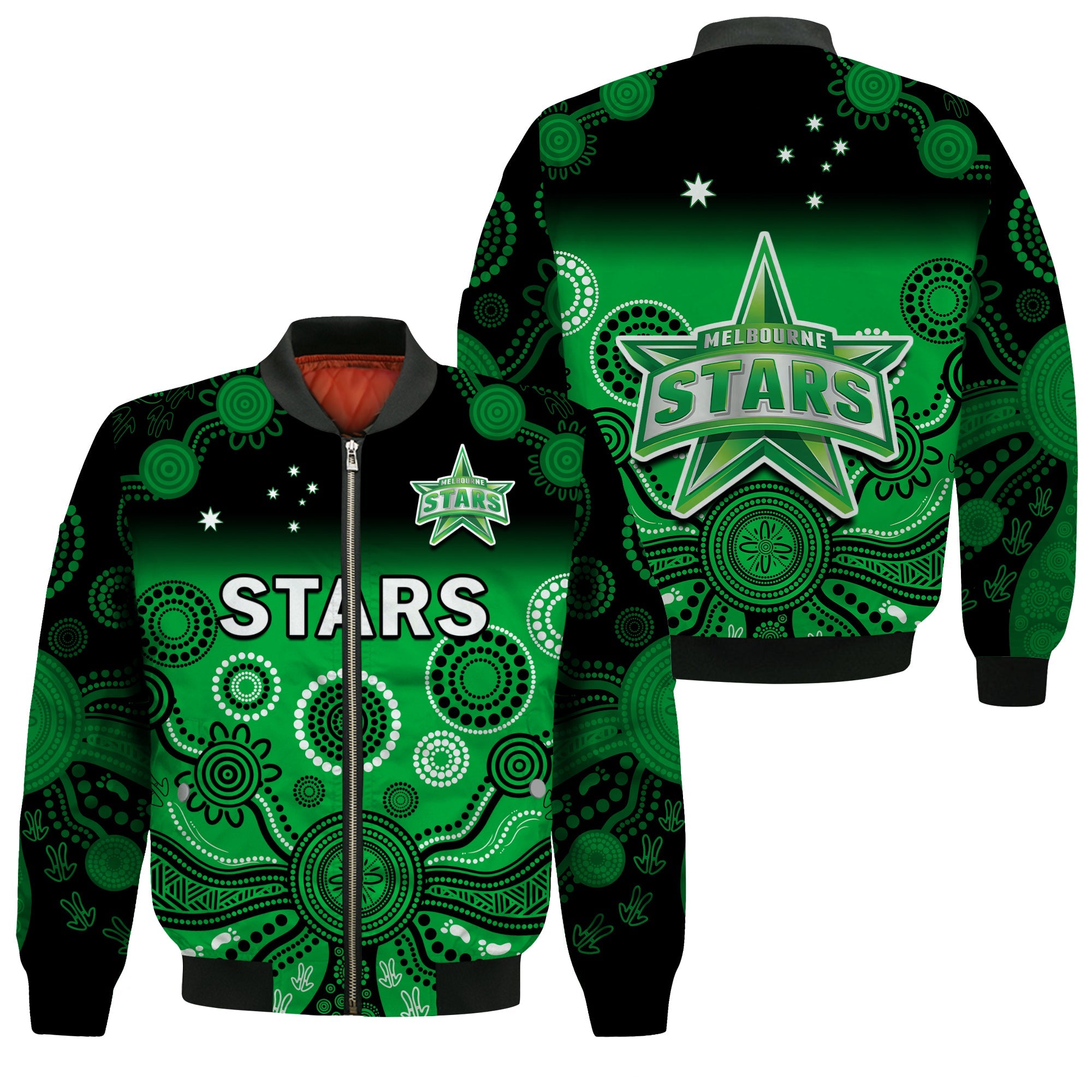 melbourne-stars-bomber-jacket-gradient-aboriginal-dot-painting
