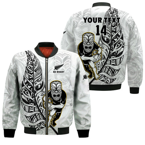 custom-text-and-number-new-zealand-silver-fern-rugby-bomber-jacket-all-black-maori-version-white