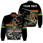 custom-personalised-panthers-rugby-bomber-jacket-pennies-premiers-2022-back-to-back-indigenous-original