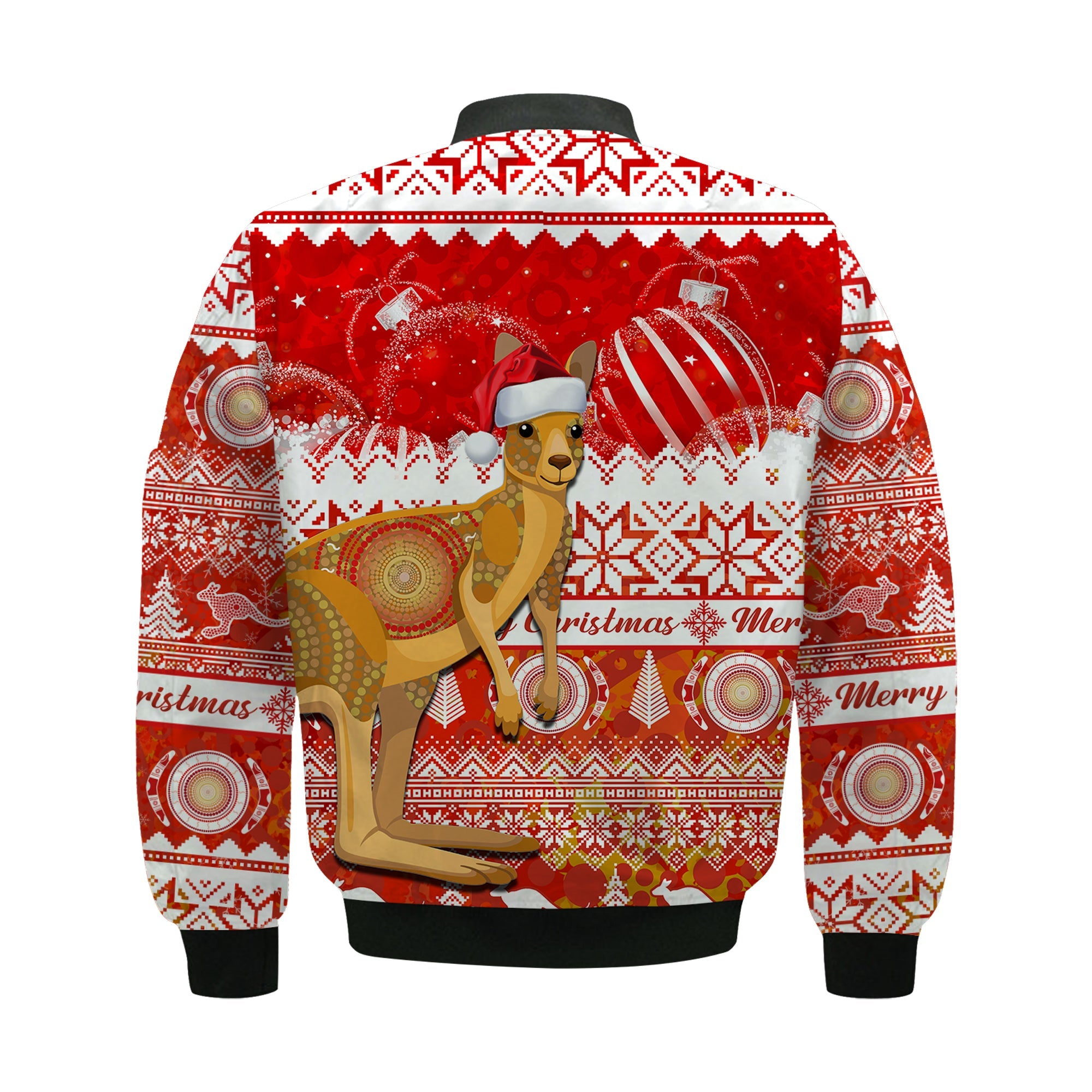 australia-bomber-jacket-kangaroo-aboriginal-painting-merry-christmas