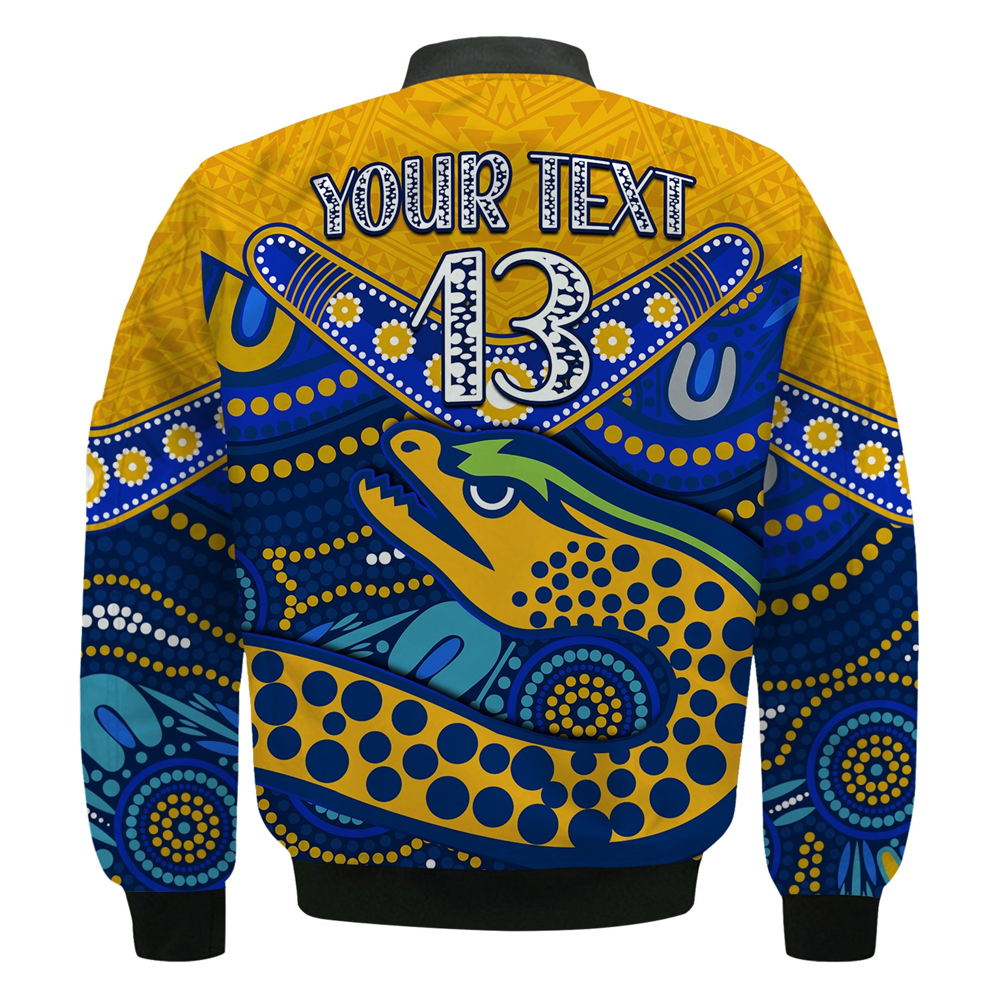 custom-text-and-number-eels-rugby-bomber-jacket-aboriginal-and-polynesia-parramatta
