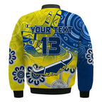 custom-text-and-number-cowboys-rugby-bomber-jacket-aboriginal-boomerang-go-premiers-north-queensland