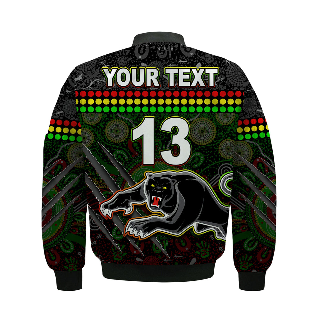 custom-text-and-number-panthers-bomber-jacket-premiers-2022-aboriginal