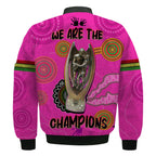 panthers-bomber-jacket-aboriginal-premiers-2022-we-are-the-champions-with-trophy