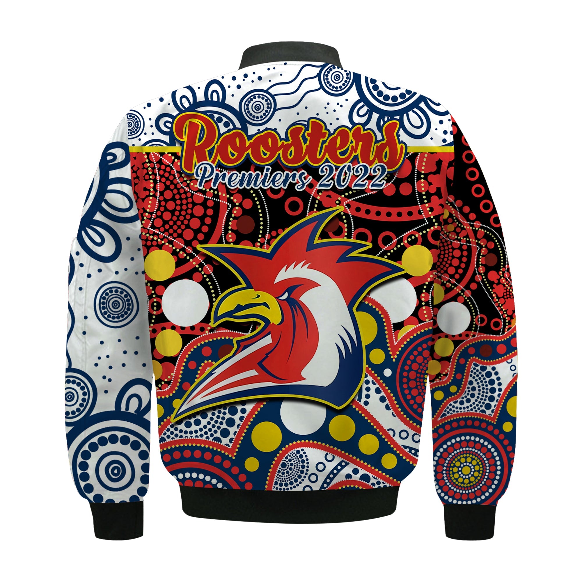 roosters-rugby-bomber-jacket-easts-1908-aboriginal-artsy-premiers