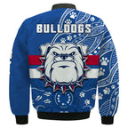 bulldogs-football-bomber-jacket-scraggers-1877-aboriginal-dot-painting-newest-version