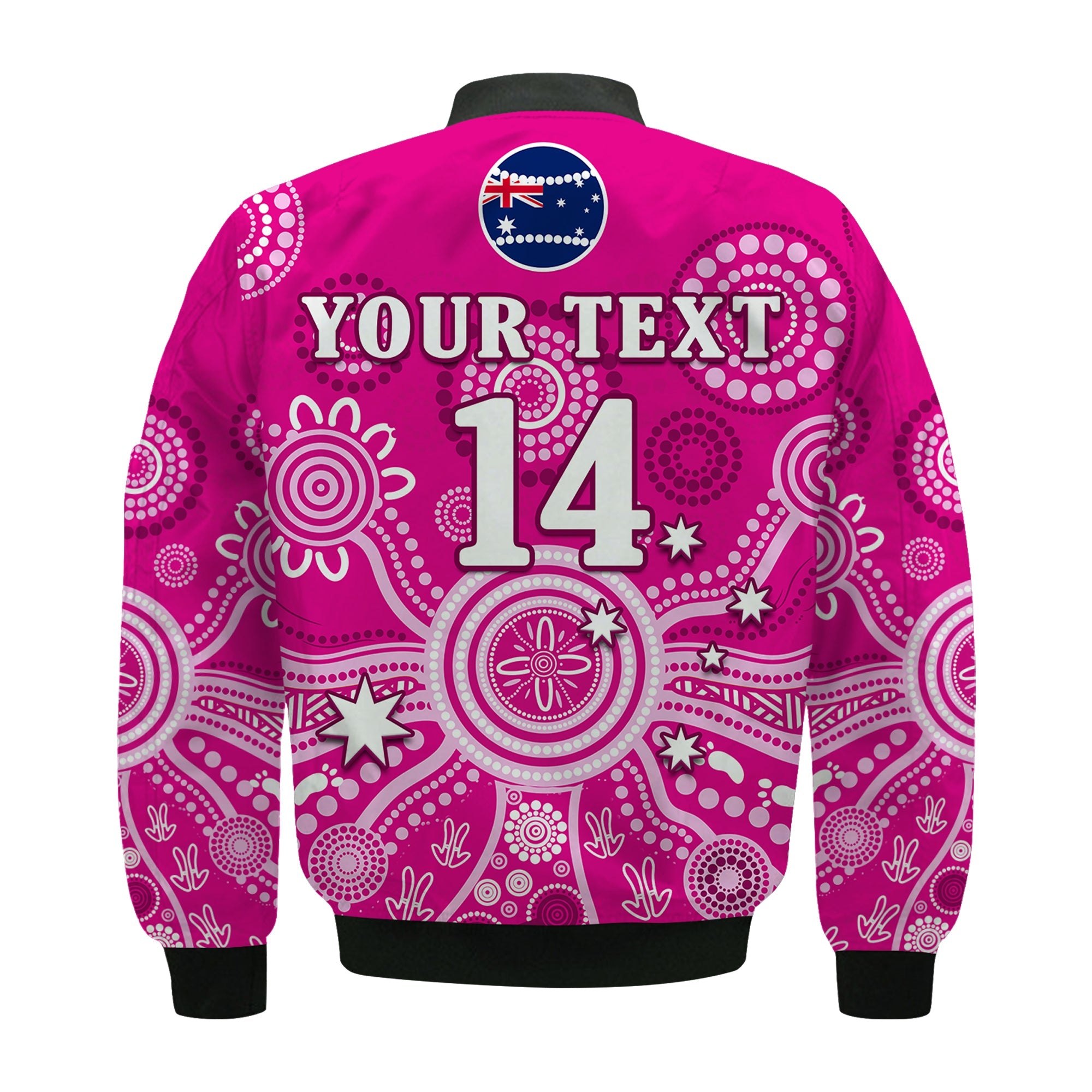 custom-text-and-number-sydney-sixers-bomber-jacket-cricket-indigenous-australian-art-ver02