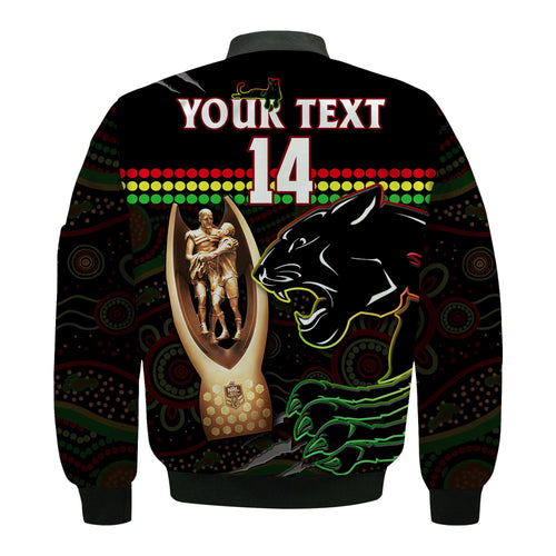 custom-text-and-number-panthers-rugby-bomber-jacket-the-riff-2022-premiers-aboriginal-art