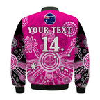 custom-text-and-number-sydney-sixers-bomber-jacket-cricket-indigenous-australian-art-ver01