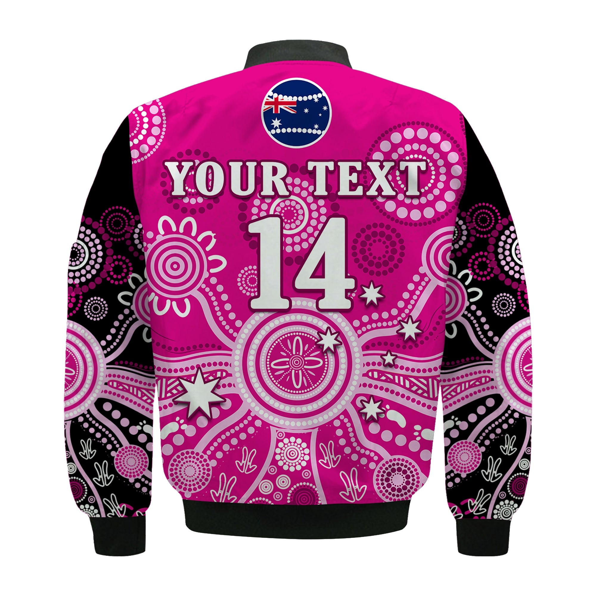 custom-text-and-number-sydney-sixers-bomber-jacket-cricket-indigenous-australian-art-ver01