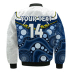custom-text-and-number-cowboys-rugby-bomber-jacket-indigenous-pattern-2022-premiers-sporty-style