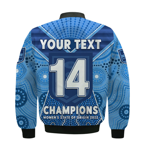 custom-text-and-number-nsw-sky-blues-bomber-jacket-the-champions-womens-state-of-origin-2022