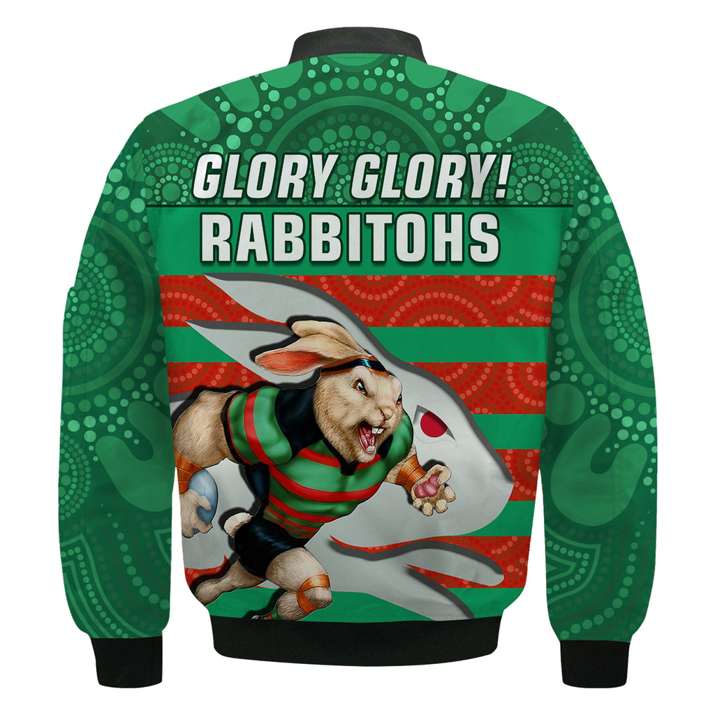 rabbitohs-rugby-bomber-jacket-aboriginal-dot-painting-glory-glory-sporty-style