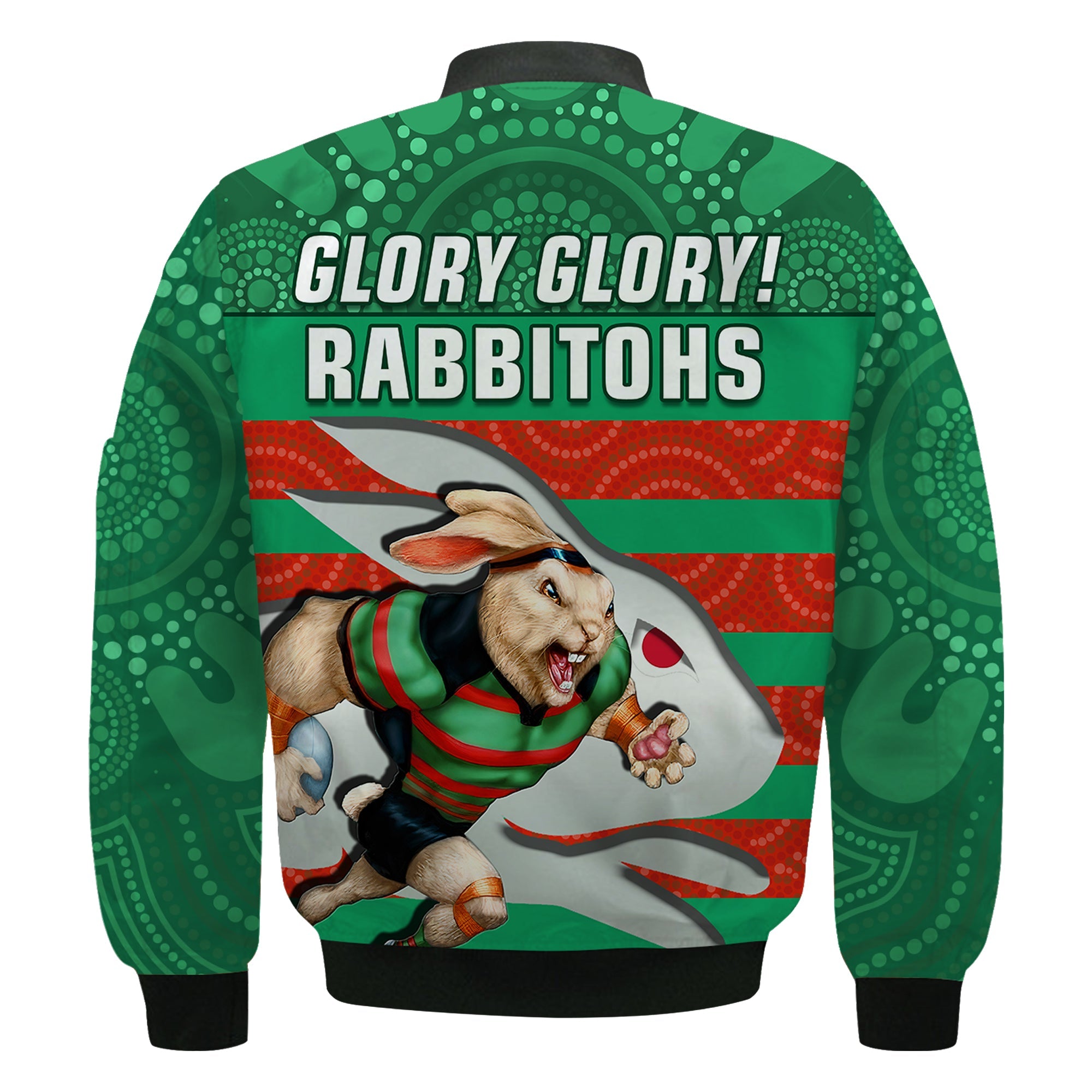 rabbitohs-rugby-bomber-jacket-aboriginal-dot-painting-glory-glory-sporty-style