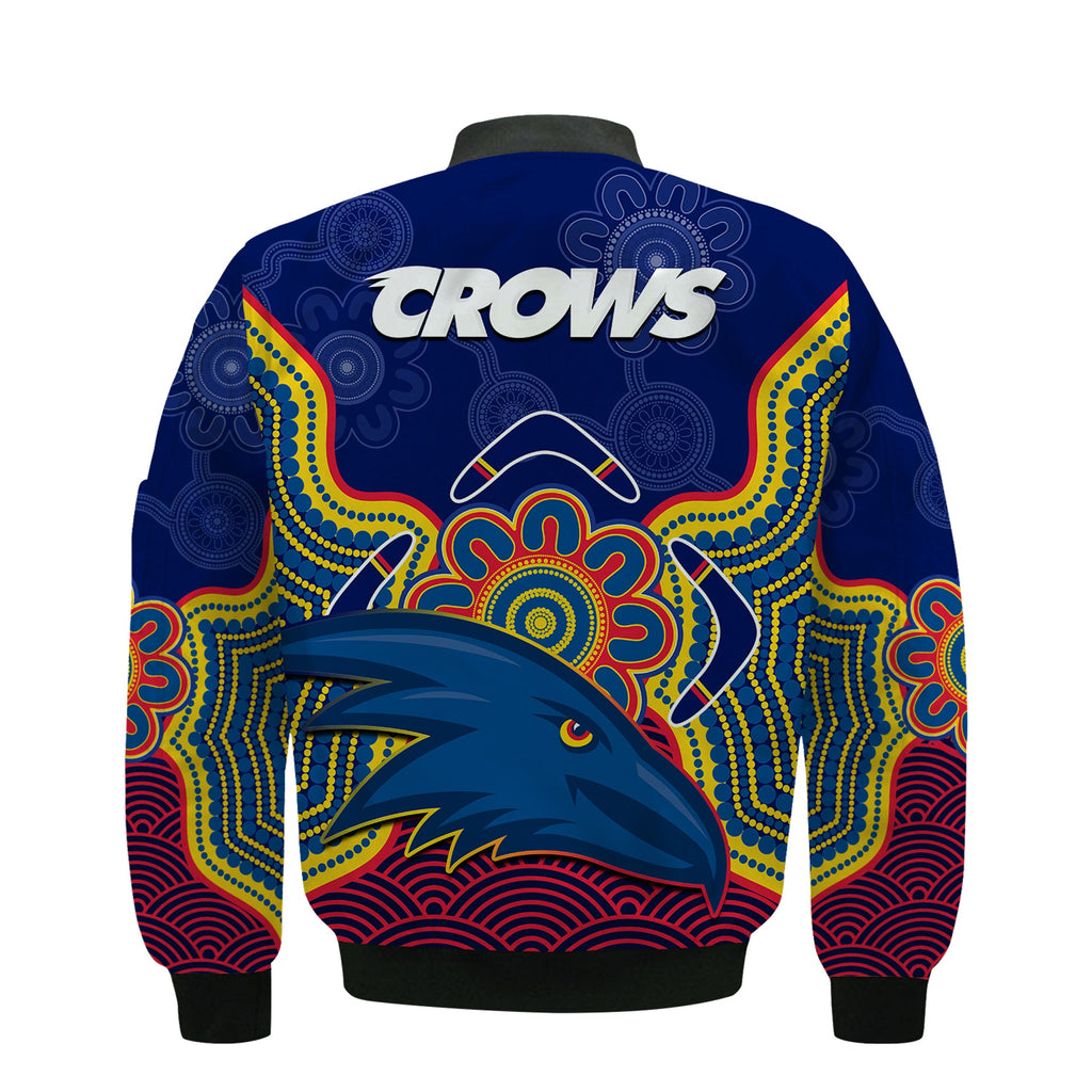 adelaide-football-bomber-jacket-crows-aboriginal-art