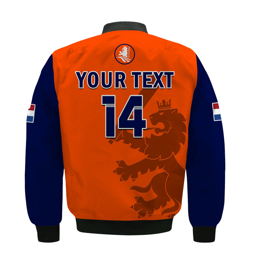 custom-text-and-number-netherlands-cricket-bomber-jacket-odi-simple-orange-style