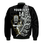 custom-text-and-number-new-zealand-silver-fern-rugby-bomber-jacket-all-black-maori-version-black