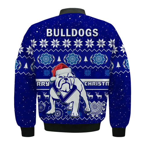 custom-personalised-bulldogs-rugby-christmas-bomber-jacket-berries-merry-xmas-aboriginal-art