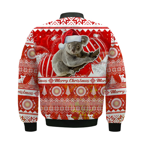 australia-bomber-jacket-koala-aboriginal-painting-merry-christmas