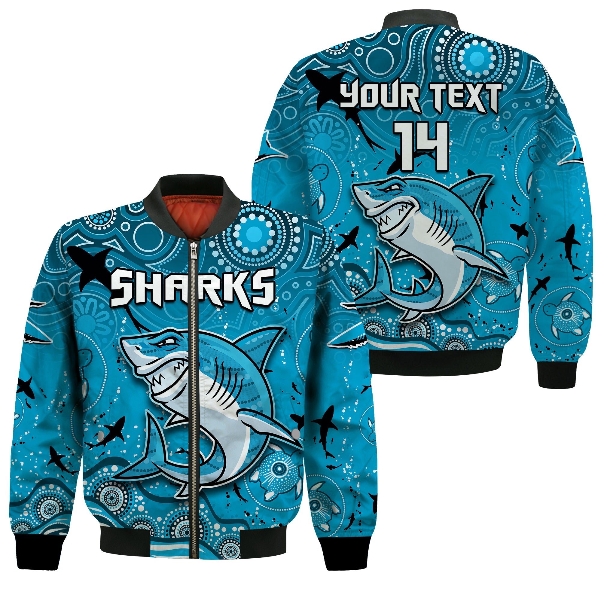 custom-text-and-number-sharks-rugby-bomber-jacket-go-sharkies-aboriginal-special-version-ver04