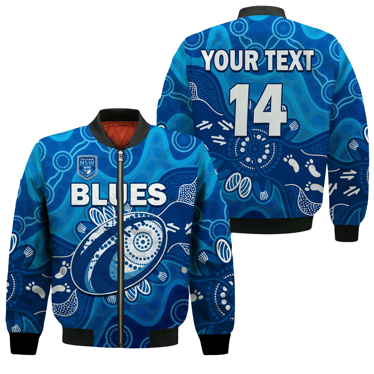 custom-text-and-number-nsw-blues-bomber-jacket-new-south-wales-aboriginal-art