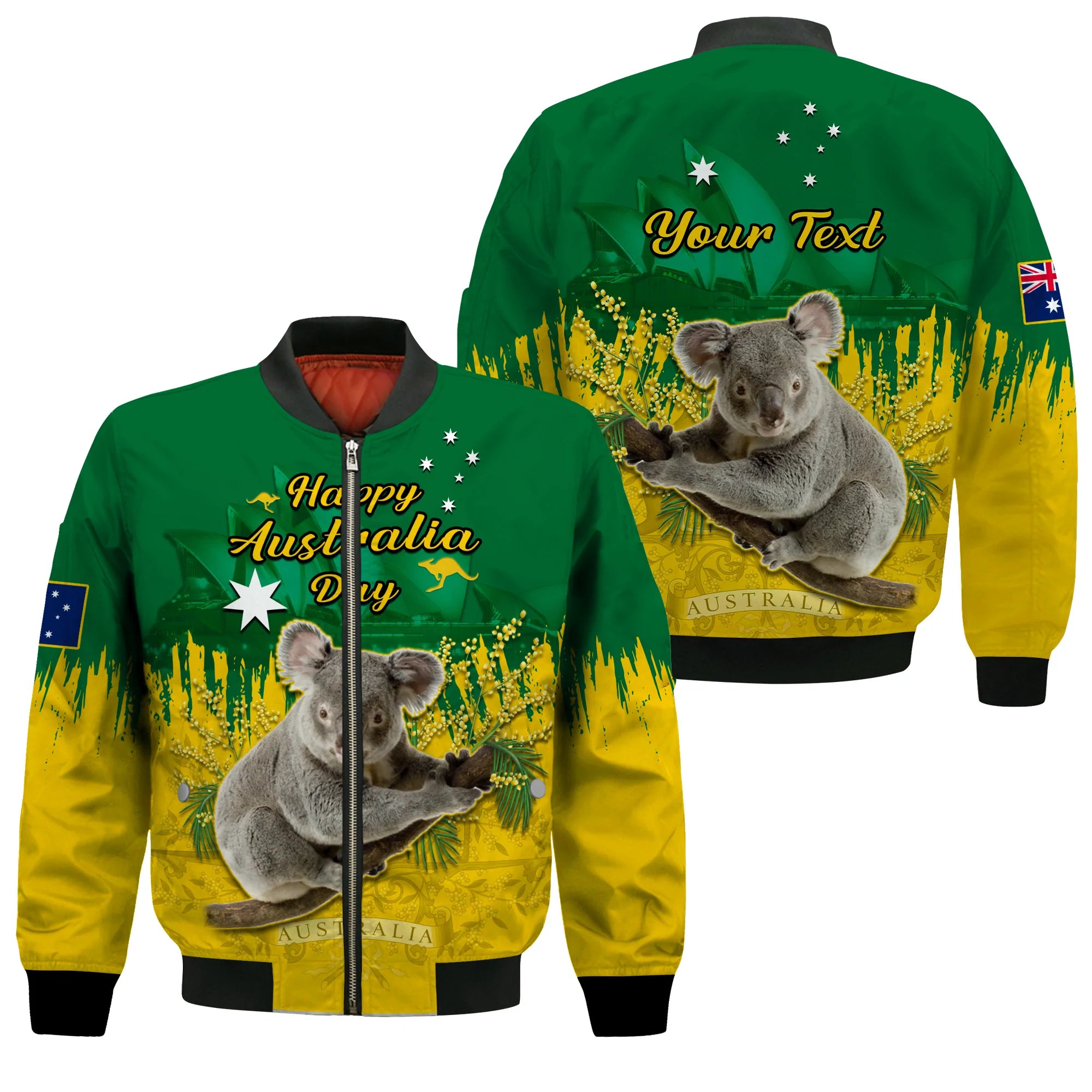 custom-personalised-australia-day-bomber-jacket-koala-sydney-opera-house-national-color