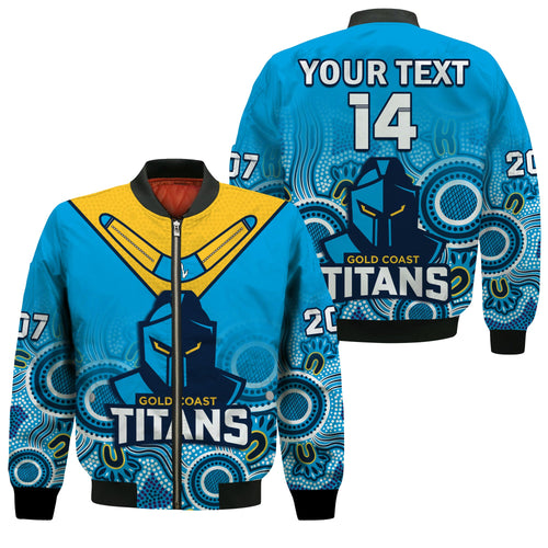 custom-text-and-number-titans-rugby-bomber-jacket-gold-coast-2007-aboriginal-art