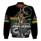 panthers-rugby-bomber-jacket-pennies-premiers-2022-back-to-back-indigenous-original