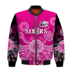 sydney-sixers-bomber-jacket-cricket-indigenous-australian-art-ver01
