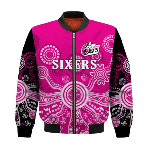 sydney-sixers-bomber-jacket-cricket-indigenous-australian-art-ver01