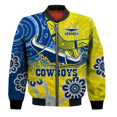custom-text-and-number-cowboys-rugby-bomber-jacket-aboriginal-boomerang-go-premiers-north-queensland