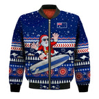 custom-text-and-number-australia-christmas-bomber-jacket-aussie-aboriginal-santa-claus-is-surfing-with-kangaroo