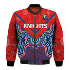 custom-text-and-number-knights-rugby-bomber-jacket-novocastrians-1987-aboriginal-art