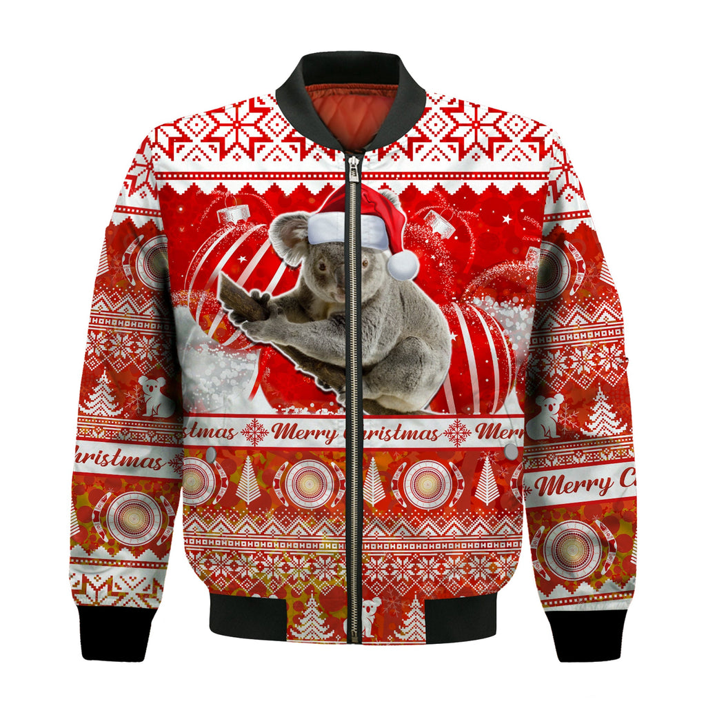 australia-bomber-jacket-koala-aboriginal-painting-merry-christmas