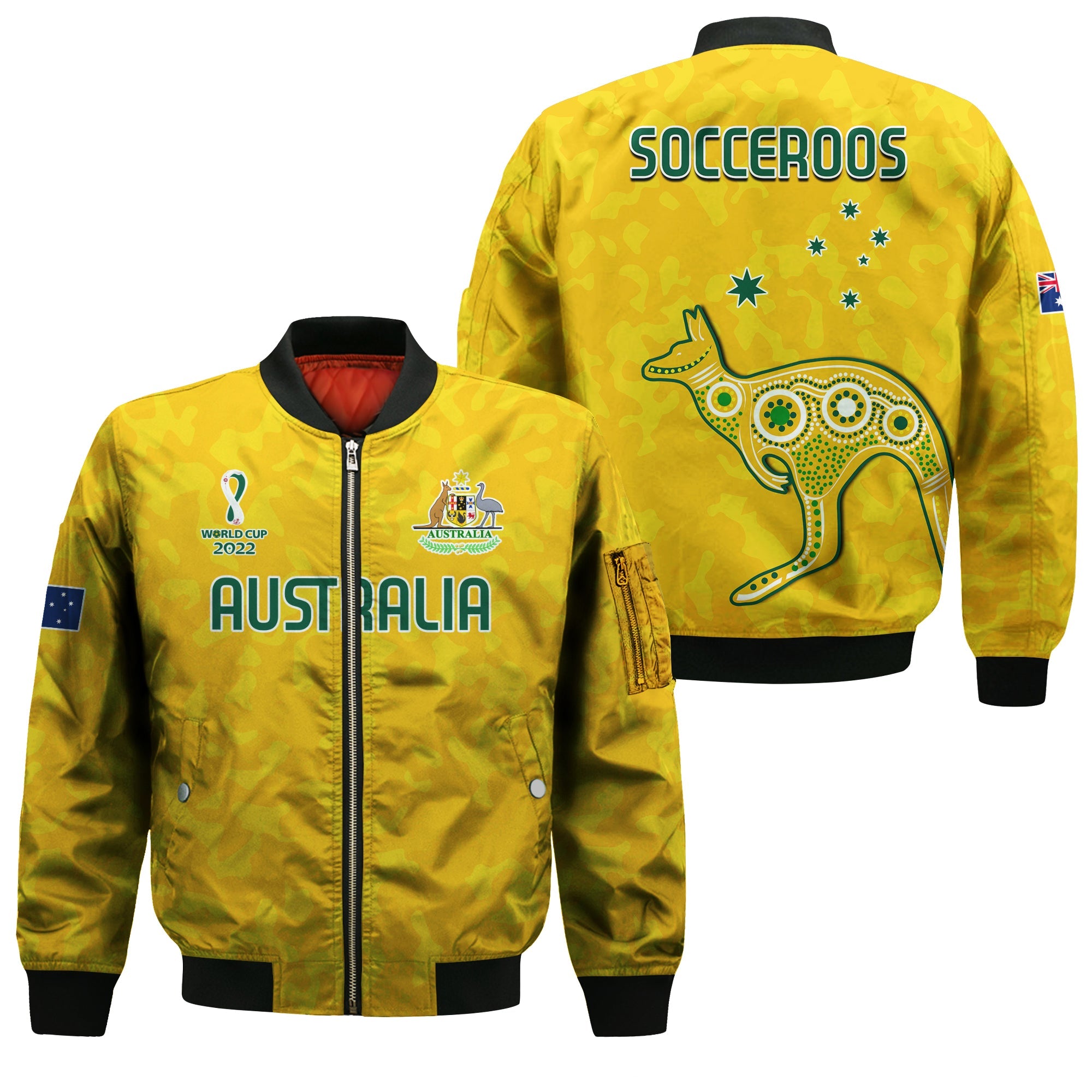 australia-soccer-bomber-jacket-world-cup-football-2022-socceroos-with-kangaroos