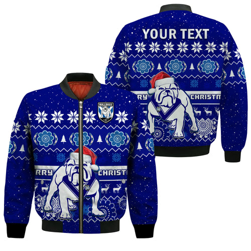 custom-personalised-bulldogs-rugby-christmas-bomber-jacket-berries-merry-xmas-aboriginal-art