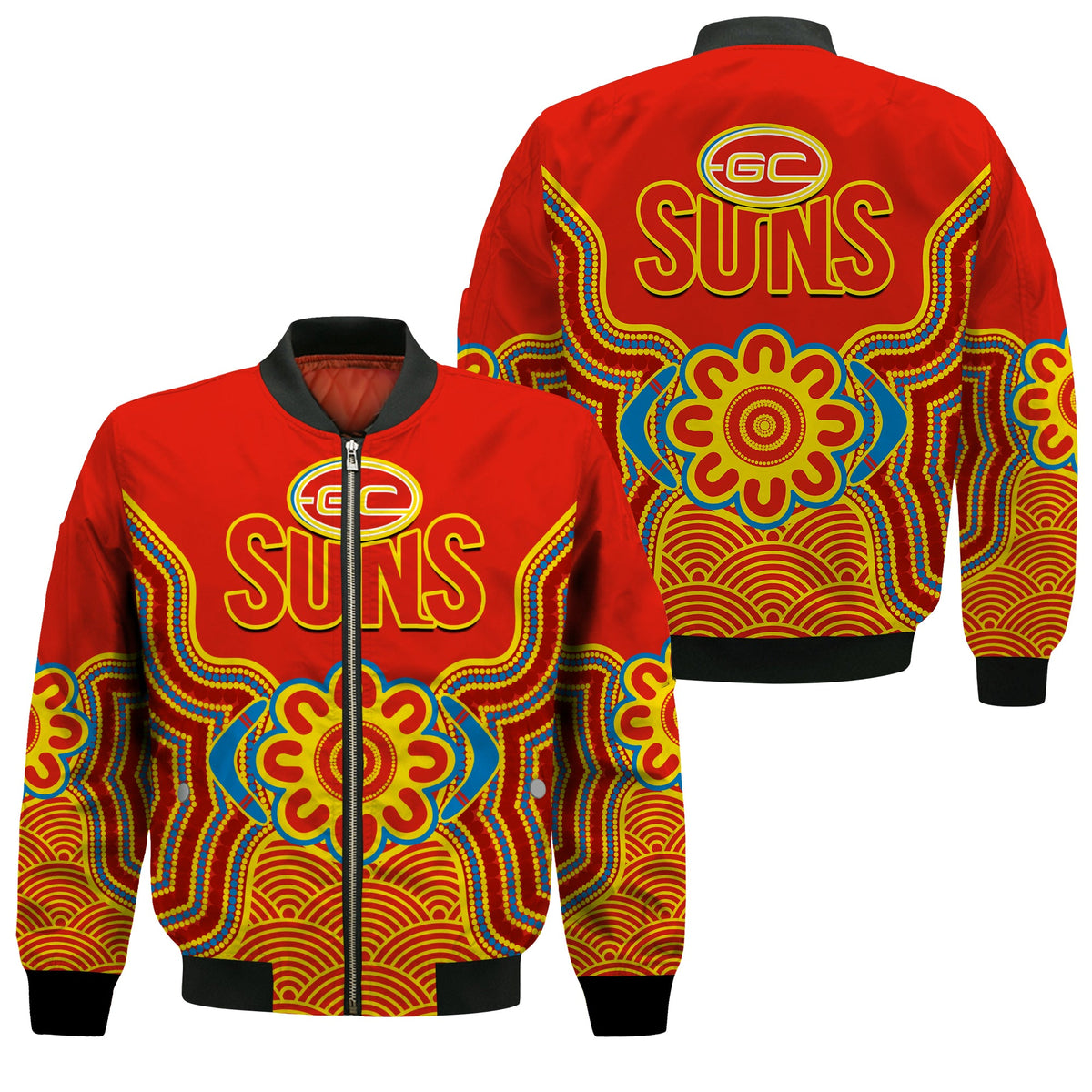 gold-coast-football-bomber-jacket-suns-indigenous-pattern