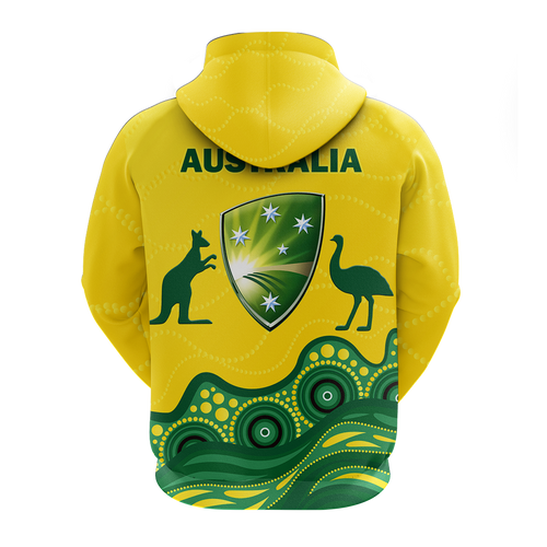 Australia Cricket Aboriginal Pattern Hoodie - LT2