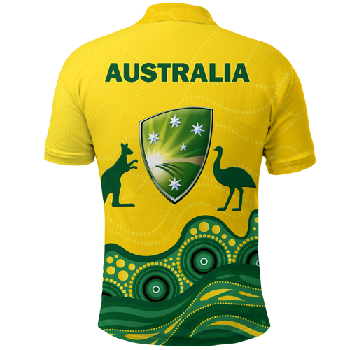 Australia Cricket Aboriginal Pattern Polo Shirt - LT2