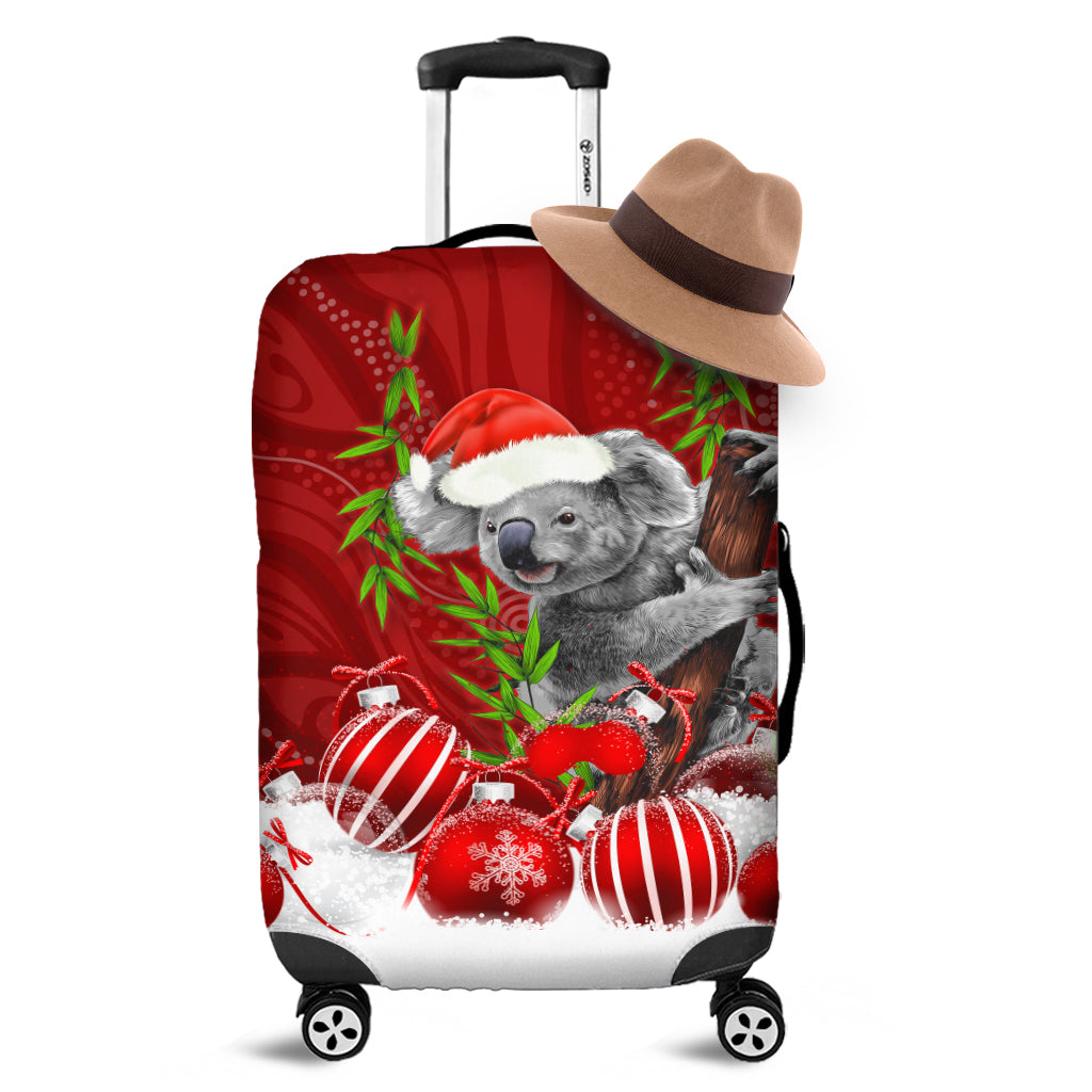 australia-koala-aboriginal-luggage-covers-merry-christmas