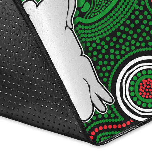 rabbitohs-indigenous-area-rug-simple-green