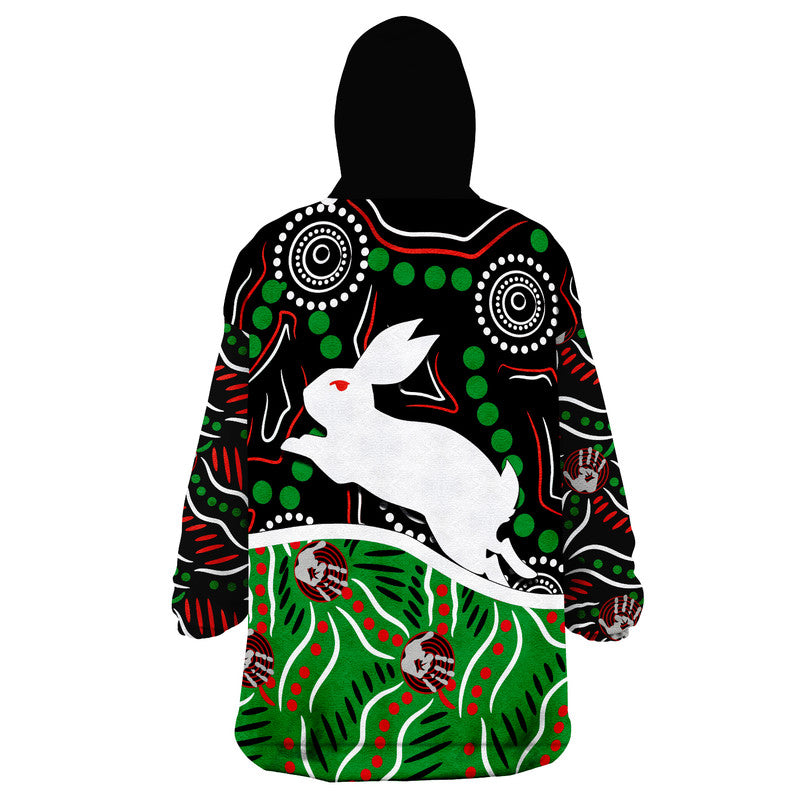 rabbitohs-rugby-wearable-blanket-hoodie-indigenous