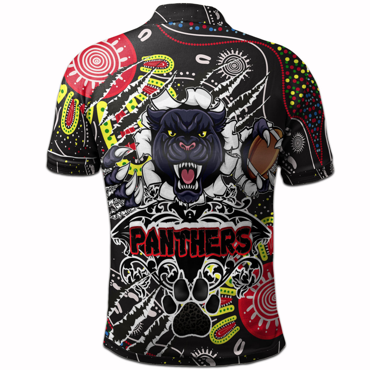 panthers-rugby-aboriginal-polo-shirt-indigenous-super-black-panthers-scratch-style-2