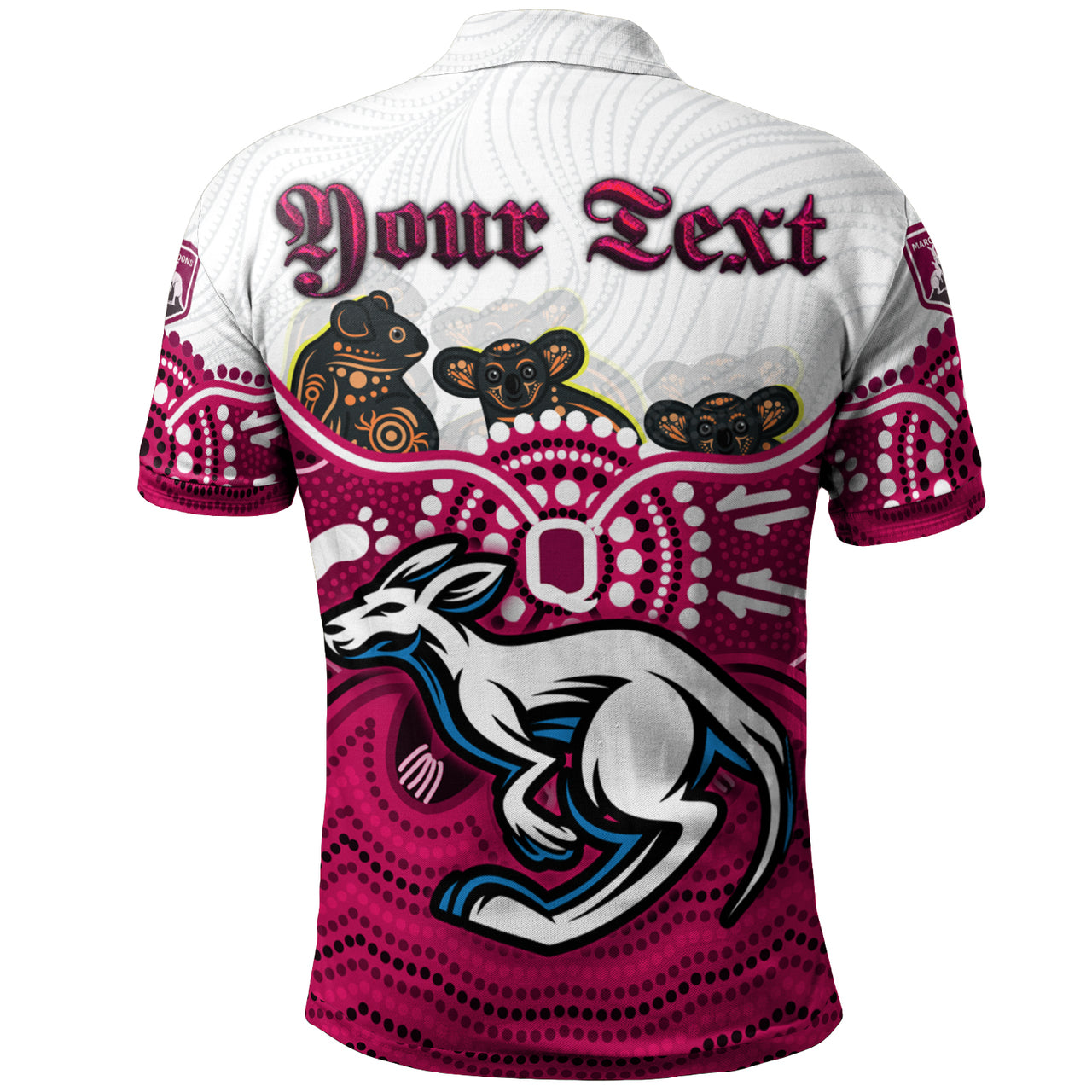 maroons-rugby-aboriginal-custom-polo-shirt-the-cane-toads-with-indigenous-koala