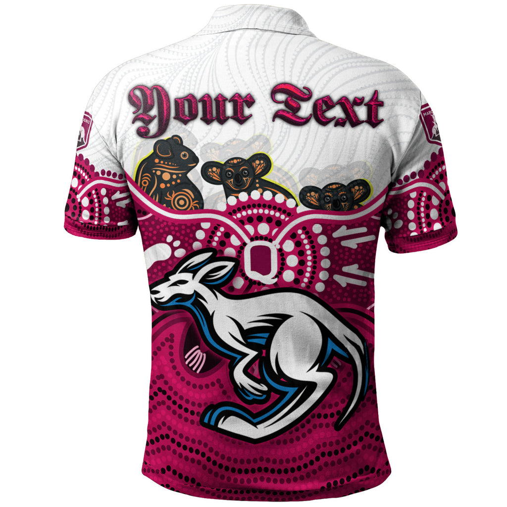 maroons-rugby-aboriginal-custom-polo-shirt-the-cane-toads-with-indigenous-koala